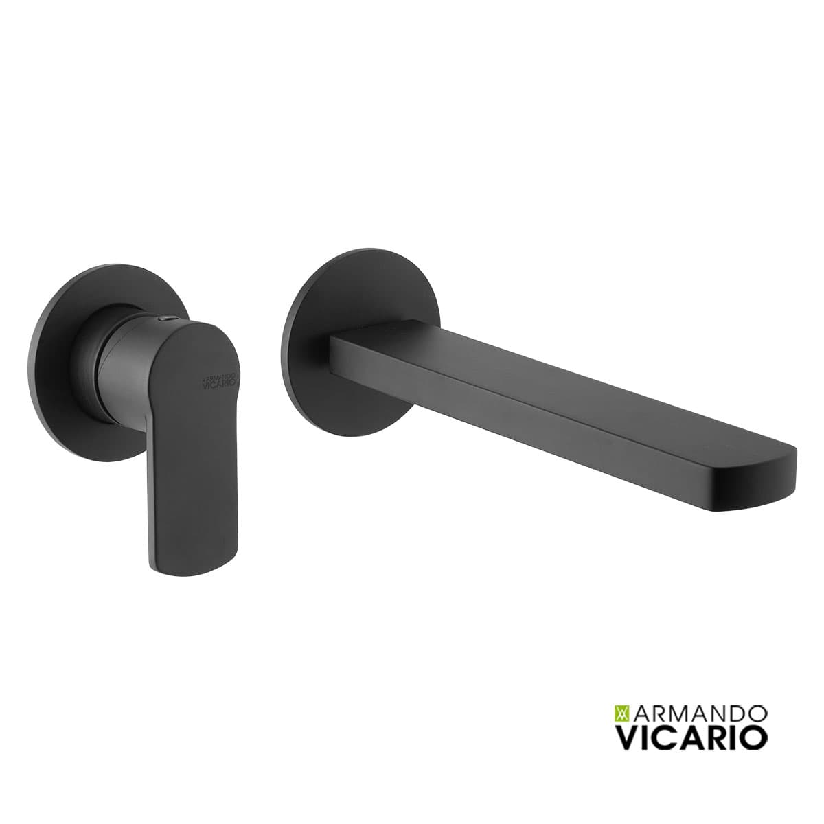 Μπαταρία Νιπτήρος Εντοιχισμού Armando Vicario Glam 610045-400 Ματ Μαύρο