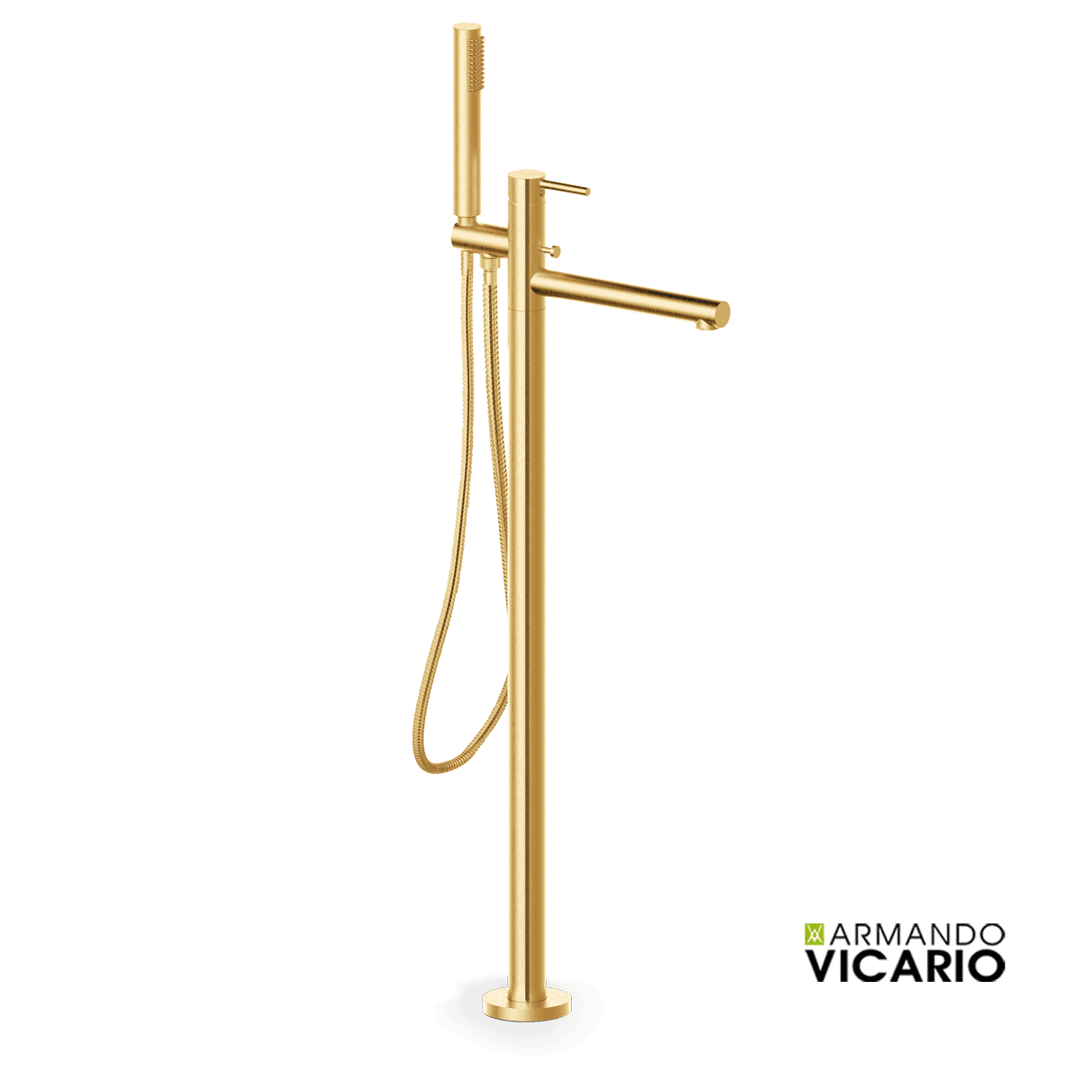 Μπαταρία Λουτρού Επιδαπέδια Armando Vicario Cyrcus 700065-201 Gold Brushed
