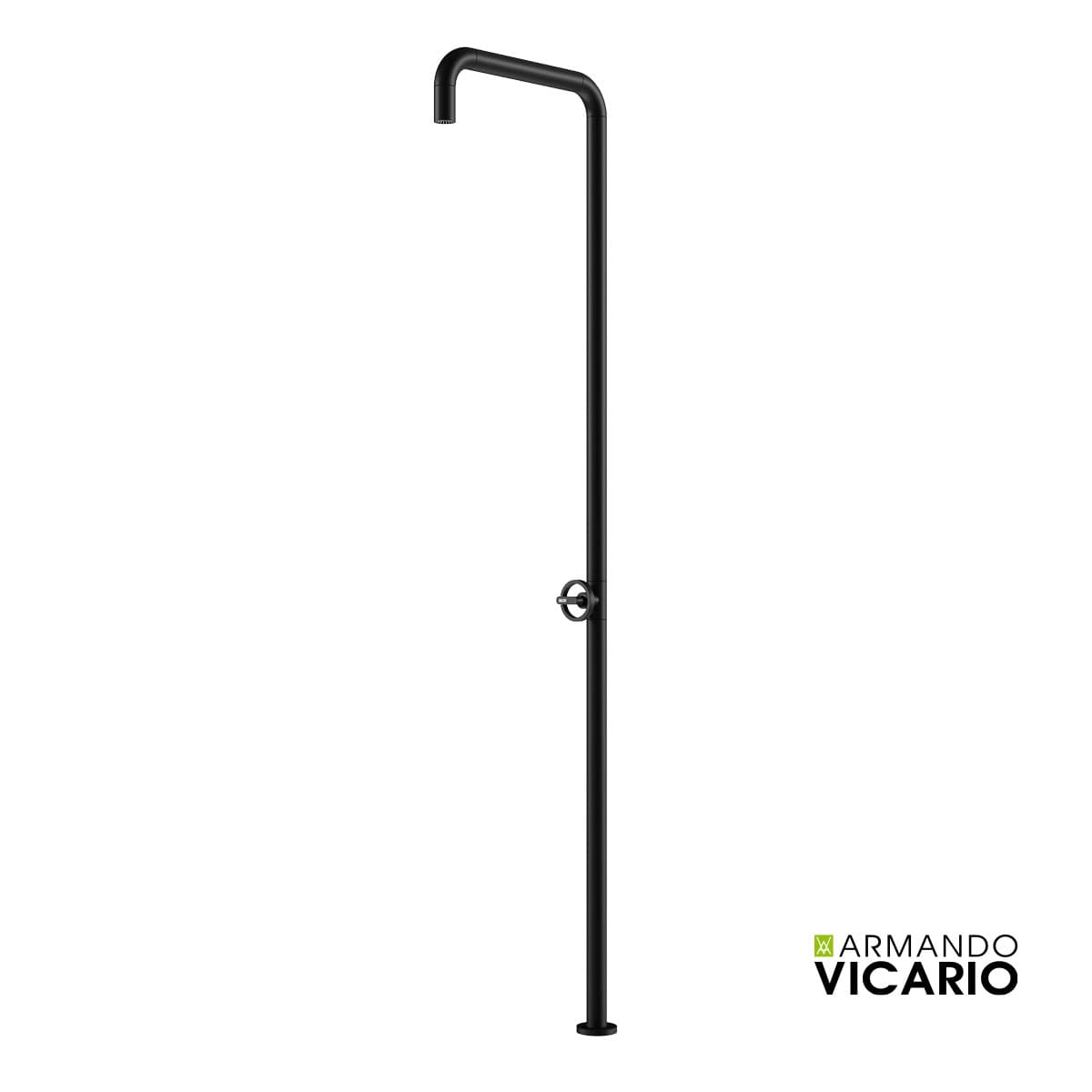 Κολώνα Ντους Εξωτερικού Χώρου Armando Vicario Slim 800323-400 Ματ Μαύρο (ζεστό / κρύο) 2,28m