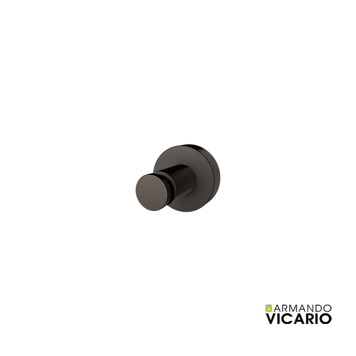 Άγκιστρο μονό Armando Vicario Slim 900155-405 Black Chrome Φ4x4,7cm