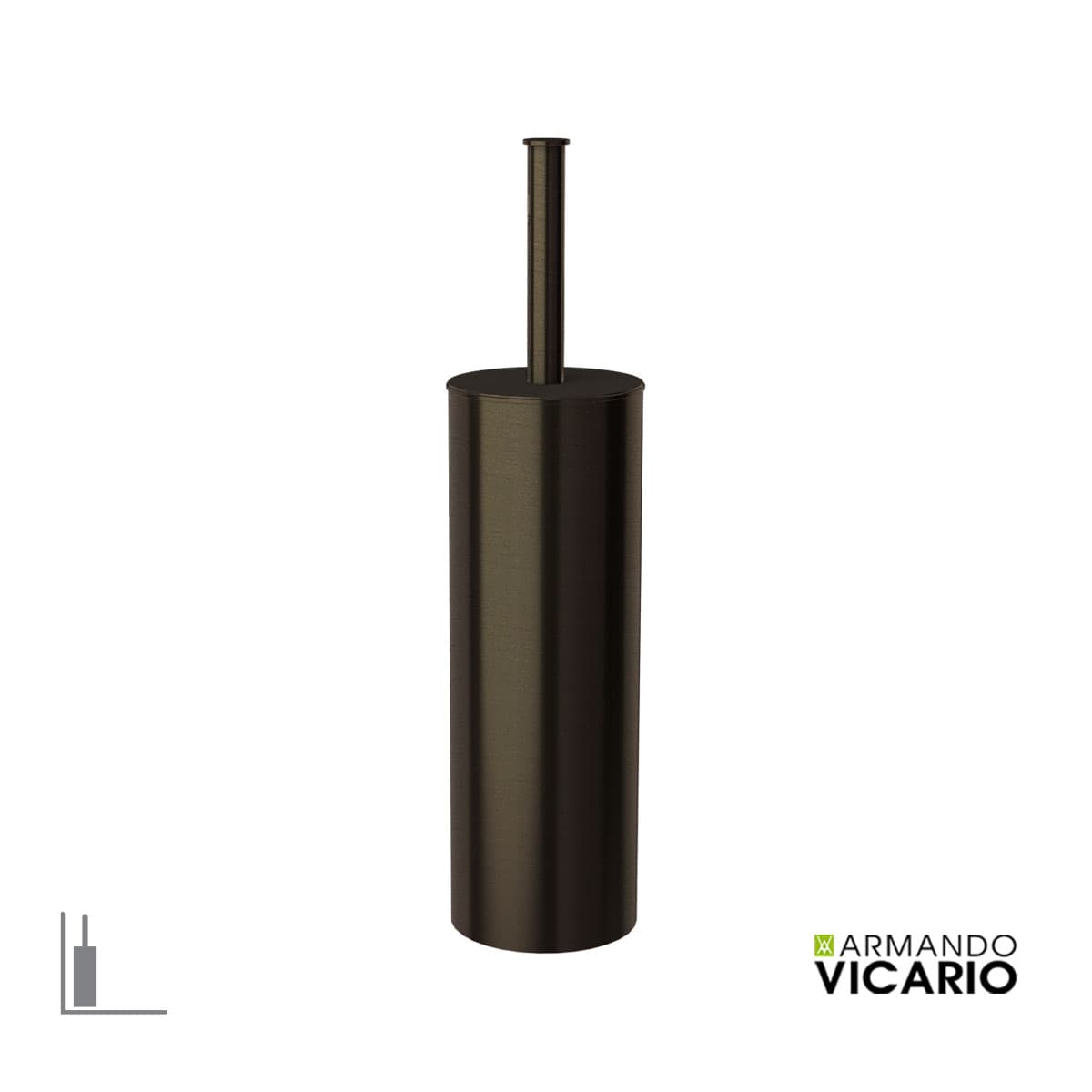 Πιγκάλ Επιδαπέδιο Armando Vicario Slim 900174-541 Tuscany Brass Φ8,5x35,2cm