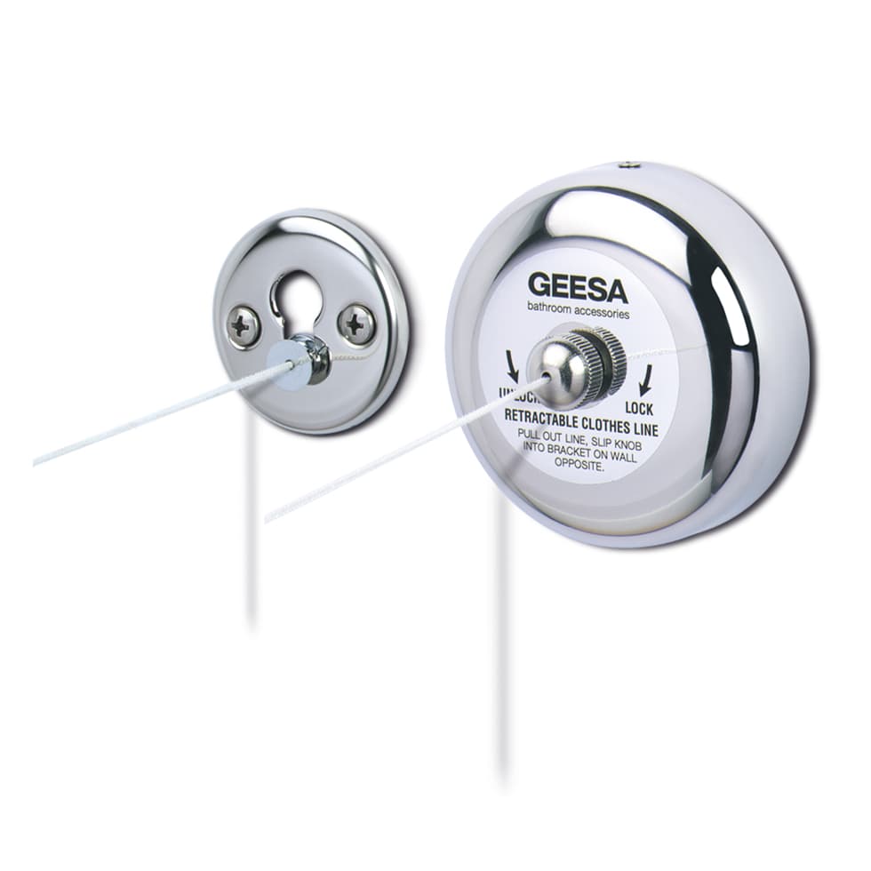 Σχοινάκι για ρούχα Geesa 134 Χρώμιο Φ9x4cm