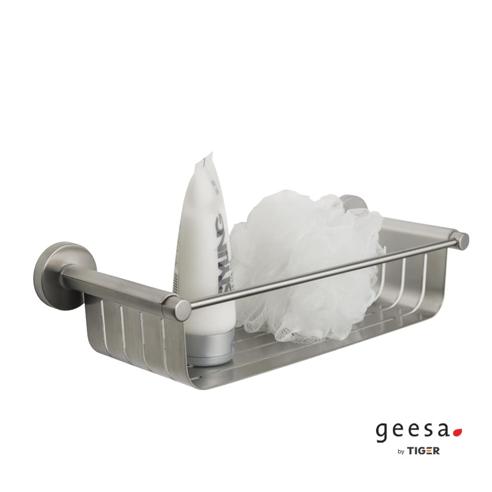 Σπογγοθήκη Μπουκαλοθήκη Tiger Geesa 3035-110 Inox Σατινέ 36,5x13,7x9cm