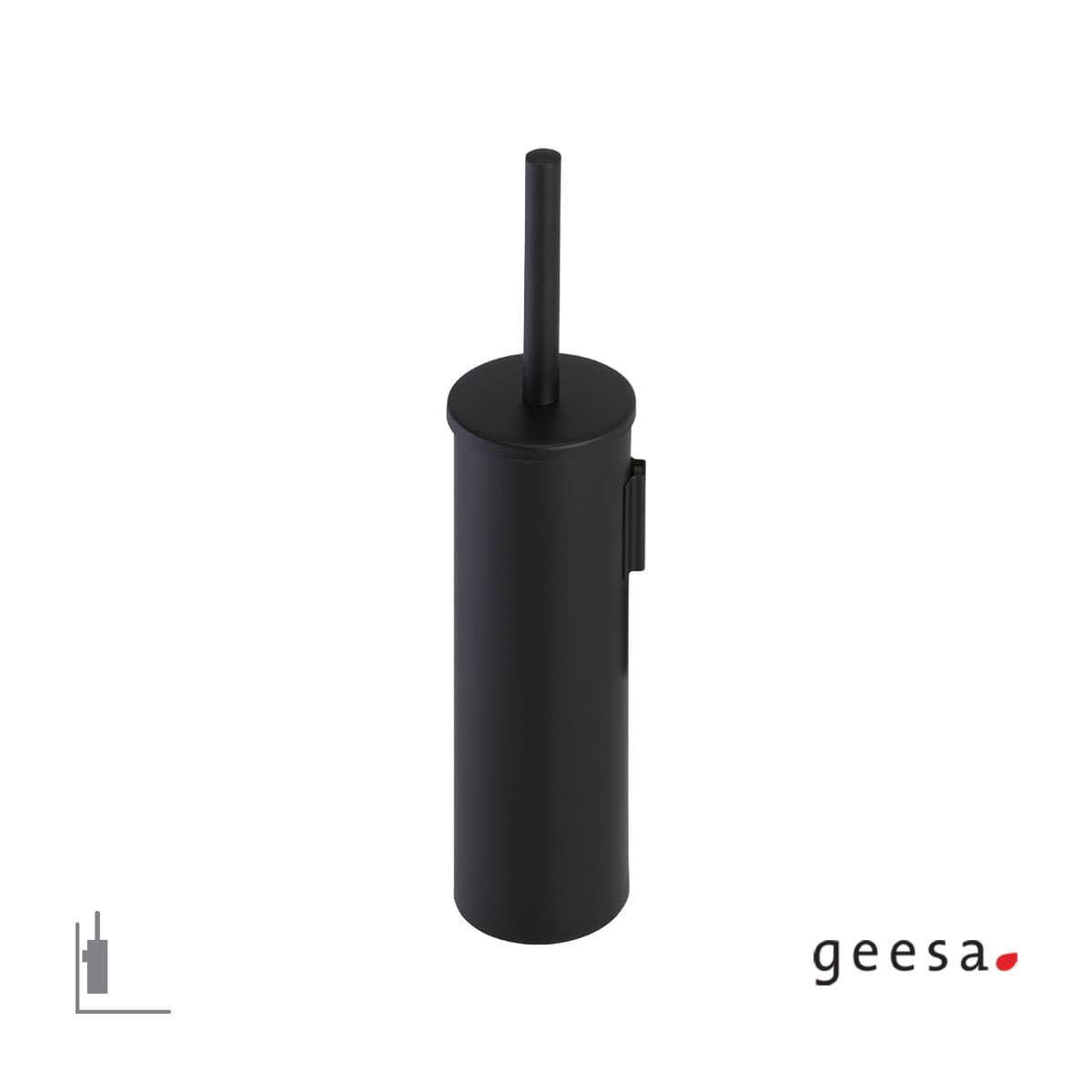 Πιγκάλ Επιτοίχιο Geesa Nemox 6511-400 Ματ Μαύρο Φ8x37cm