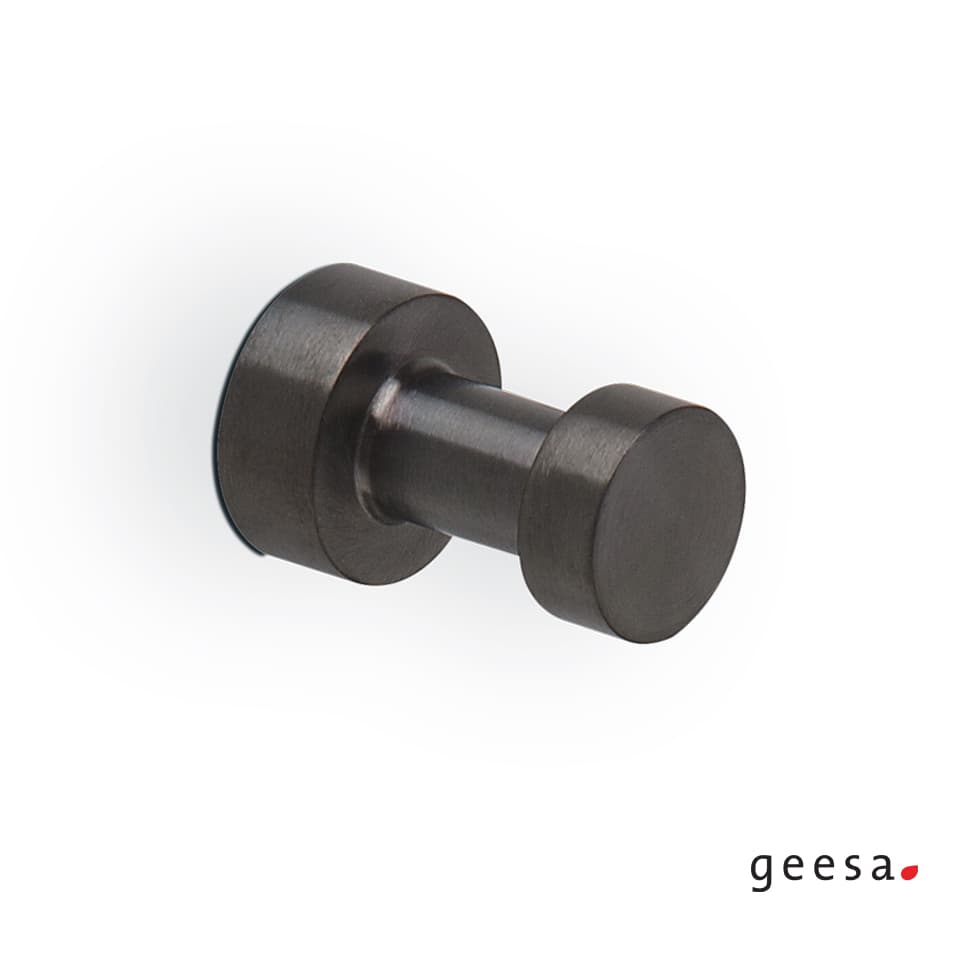 Άγκιστρο μονό Geesa Nemox 6513-410 Black Brushed Φ2x3cm