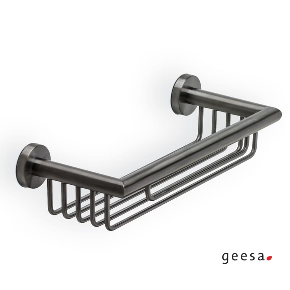 Σπογγοθήκη Geesa Nemox 6514-410 Black Brushed 34,8x13x8,1cm
