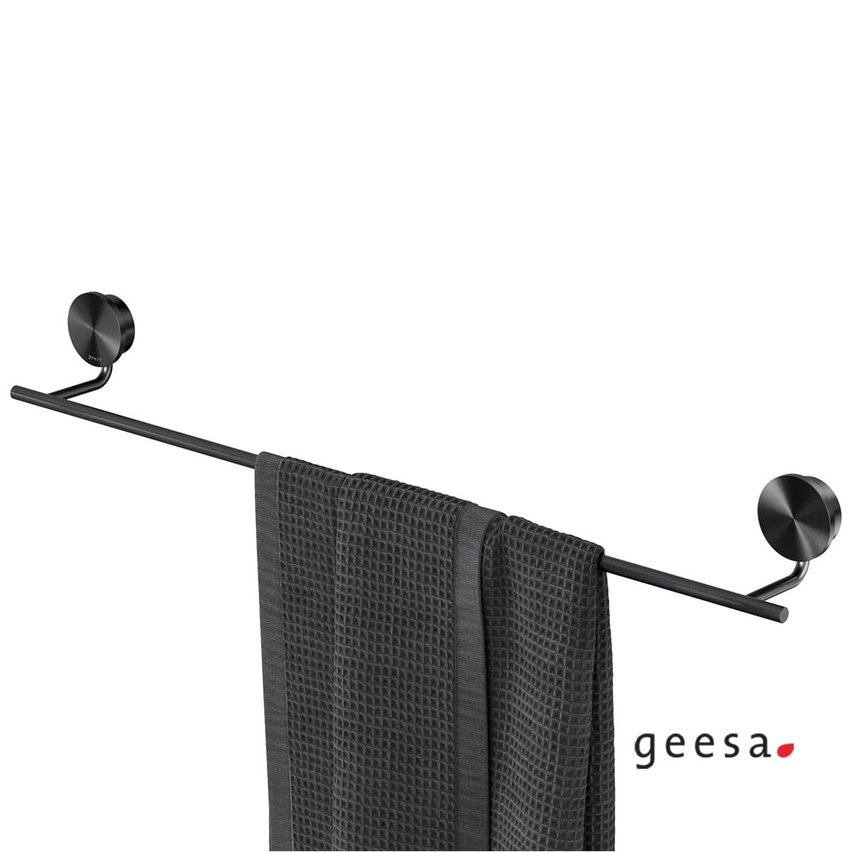Πετσετοκρεμάστρα Geesa Opal 7207/60-411 Black Brushed 66cm