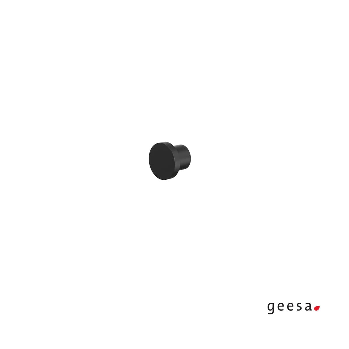 Άγκιστρο μονό Geesa Opal 7213-400 Ματ Μαύρο Φ2,5x2cm