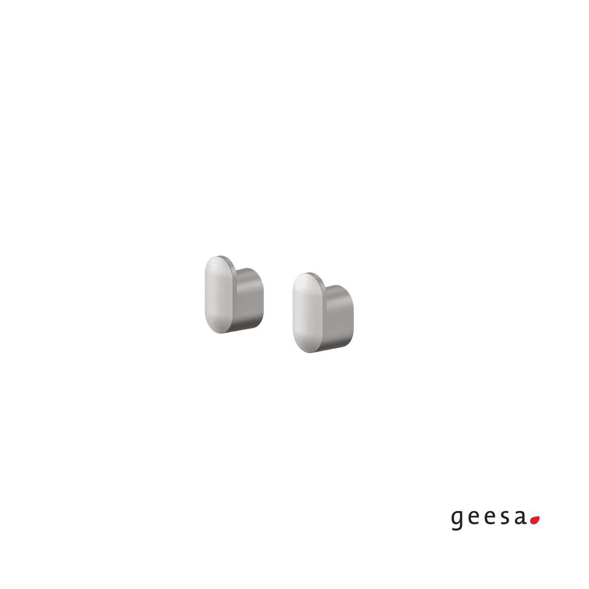 Άγκιστρα (σετ 2 τμχ) Geesa Cooper 800226-110 Inox 1,4x1,6x2,5cm