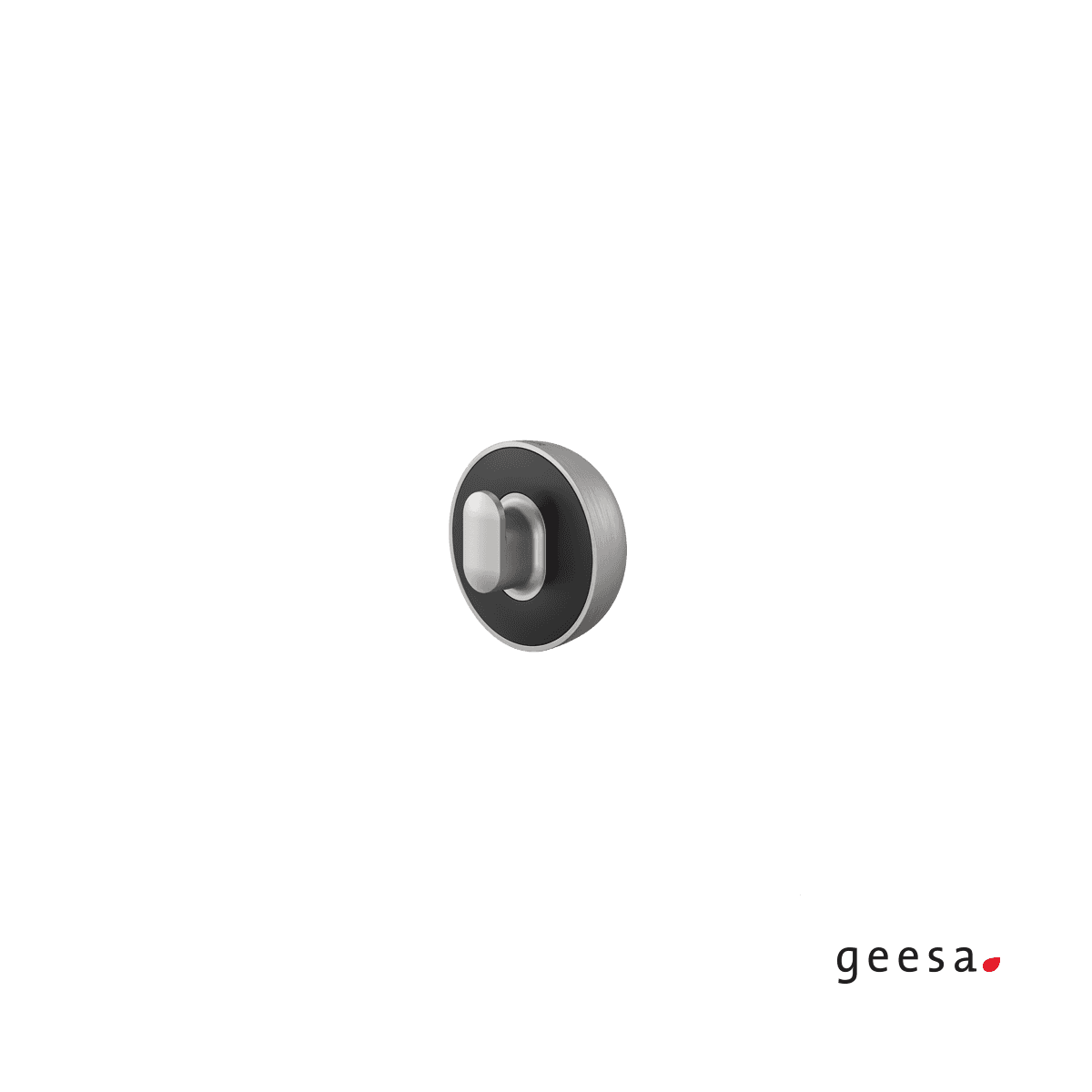 Άγκιστρο μονό Geesa Cooper 800228-110 Inox / Ματ Μαύρο Φ5,2x3cm