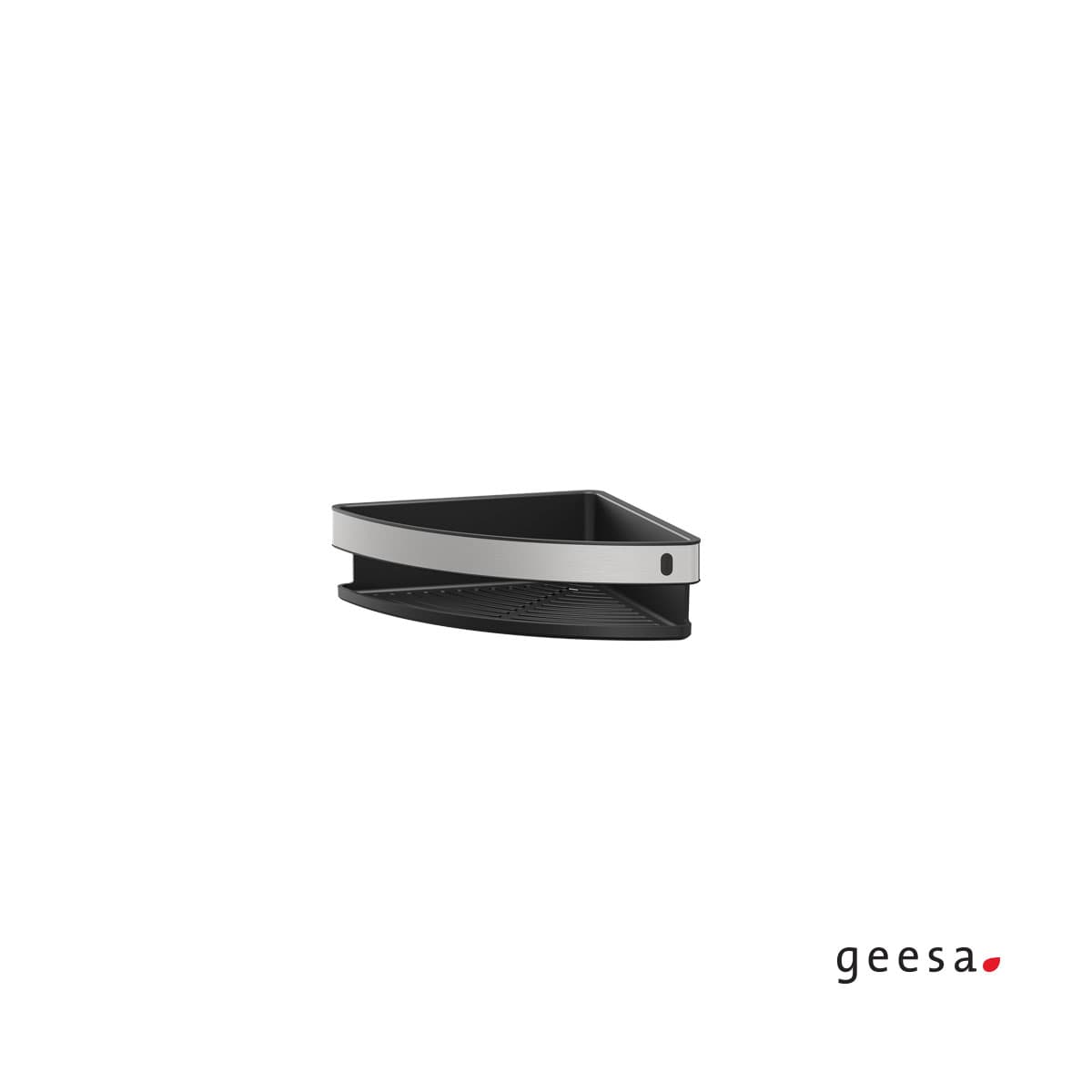Σπογγοθήκη Μπουκαλοθήκη Geesa Cooper 800235-110 Inox / Ματ Μαύρο 21x21x6,9cm