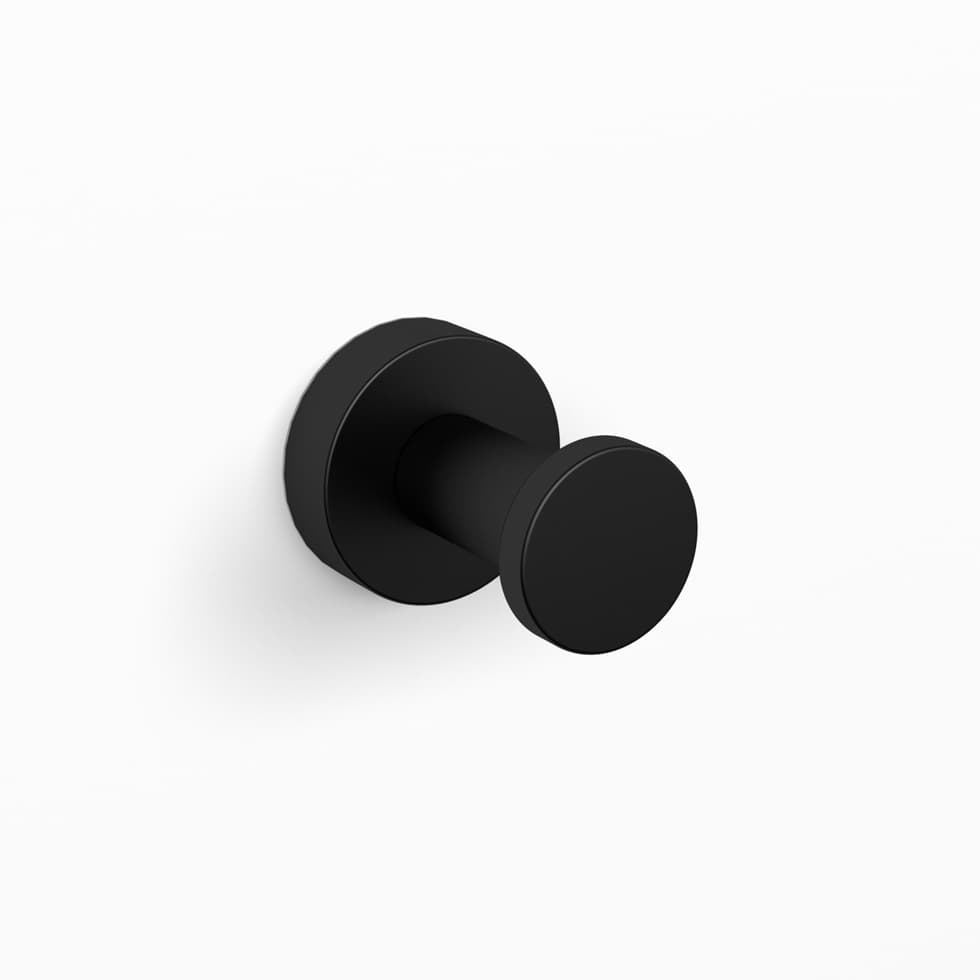 Άγκιστρο μονό Langberger 21108-31A-400 Ματ Μαύρο Φ4x4cm