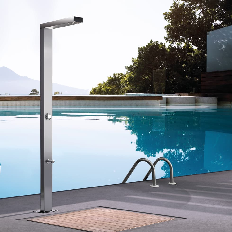 Κολώνα Ντους Εξωτερικού Χώρου Icos Shower Neda Inox (μόνο κρύο) 2,10m