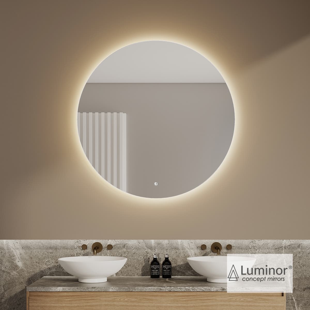 Καθρέπτης μπάνιου με Led Luminor Idol 50 Φ50cm