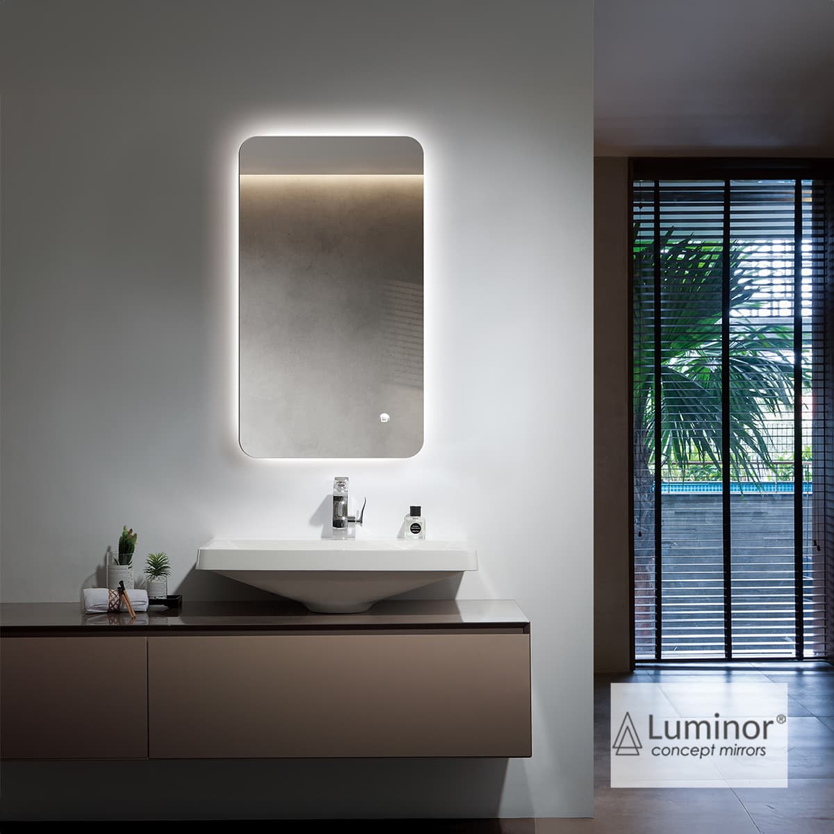 Καθρέπτης μπάνιου με Led Luminor Joy 4070 40x70cm