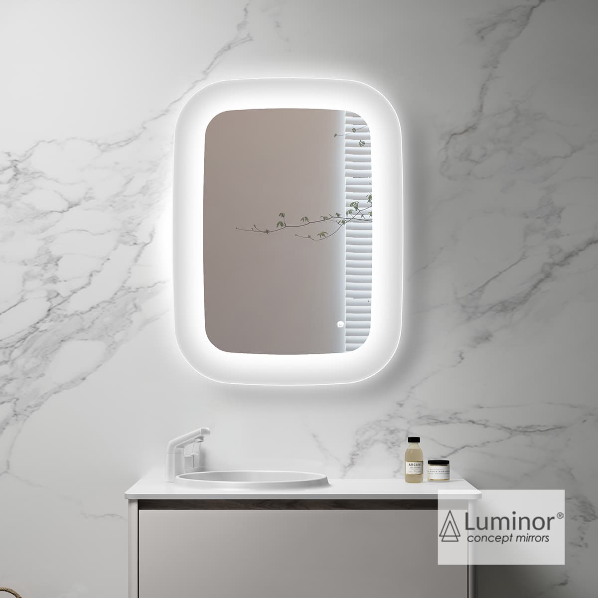 Καθρέπτης μπάνιου με Led Luminor Keen 60 60x80cm