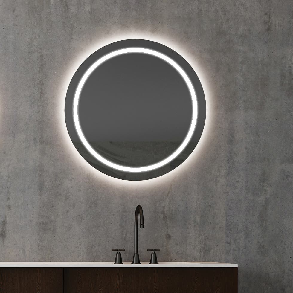 Καθρέπτης μπάνιου με Led Luminor Polar 78 Φ78cm