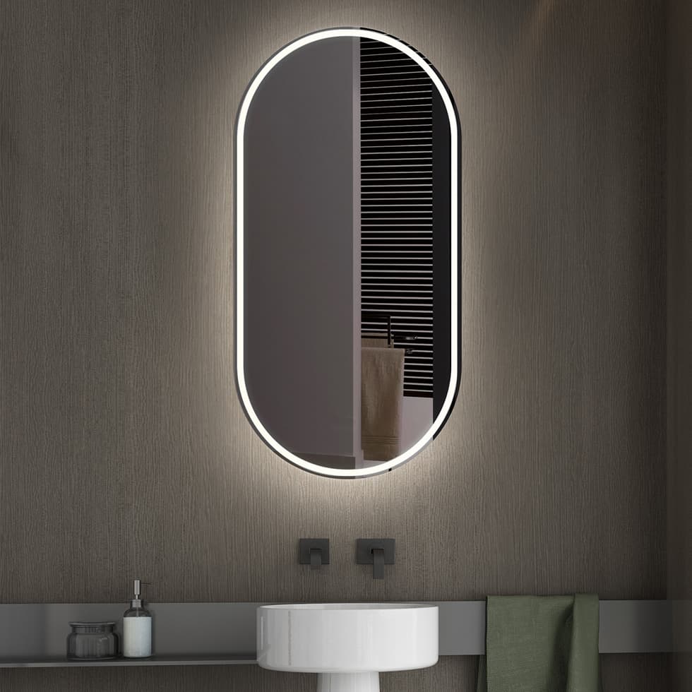 Καθρέπτης μπάνιου με Led Luminor Solano 45 45x100cm