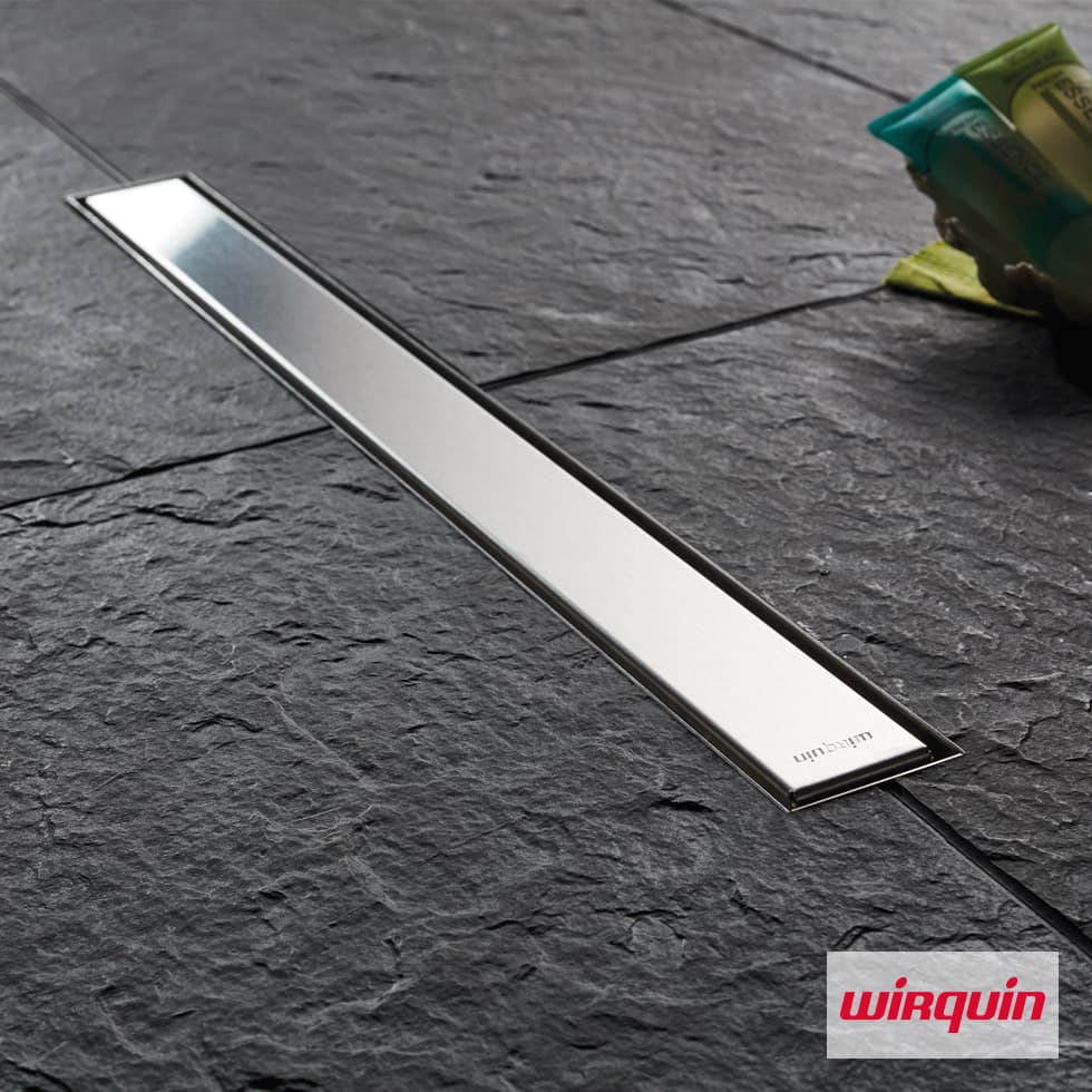 Κανάλι Ντους Wirquin Venisio Slim 361-VS300 Inox 30εκ (και για πλακάκι) Υ5cm