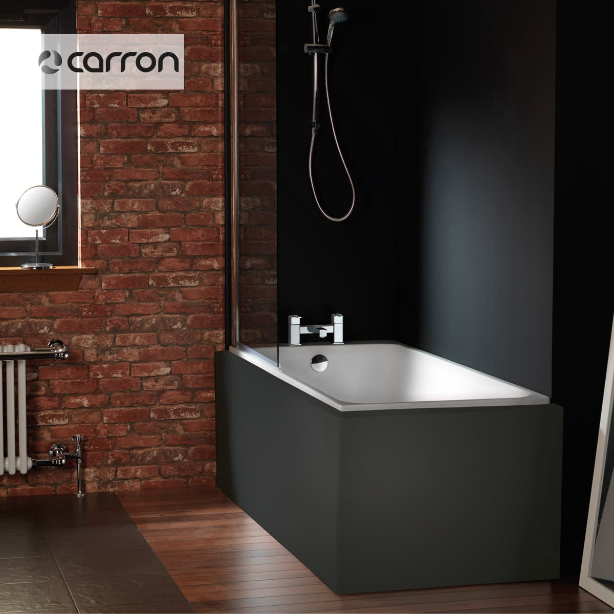 Μπανιέρα ευθύγραμμη Carron Profile 400-462LC-301 Ματ Λευκό 170x70cm Low Rim