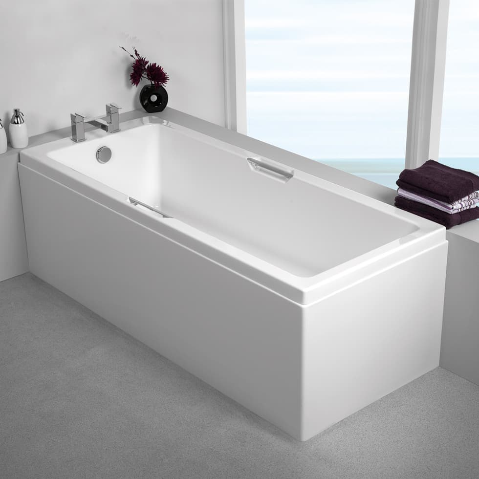 Μπανιέρα ευθύγραμμη Carron Quantum Integra 400-466AC Λευκό 170x75cm