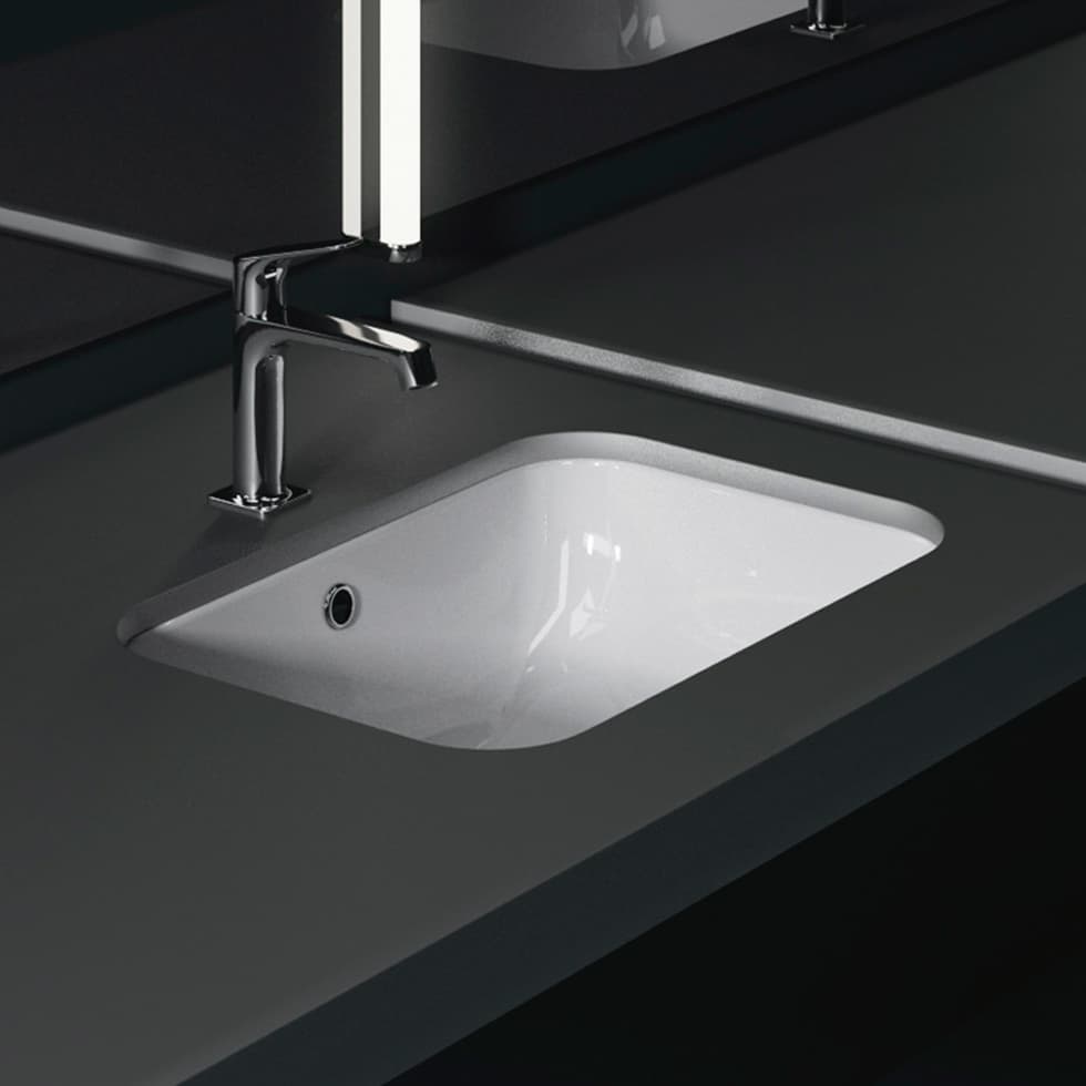 Νιπτήρας υποκαθήμενος GSI Pura 7243-300 Λευκό 55x38