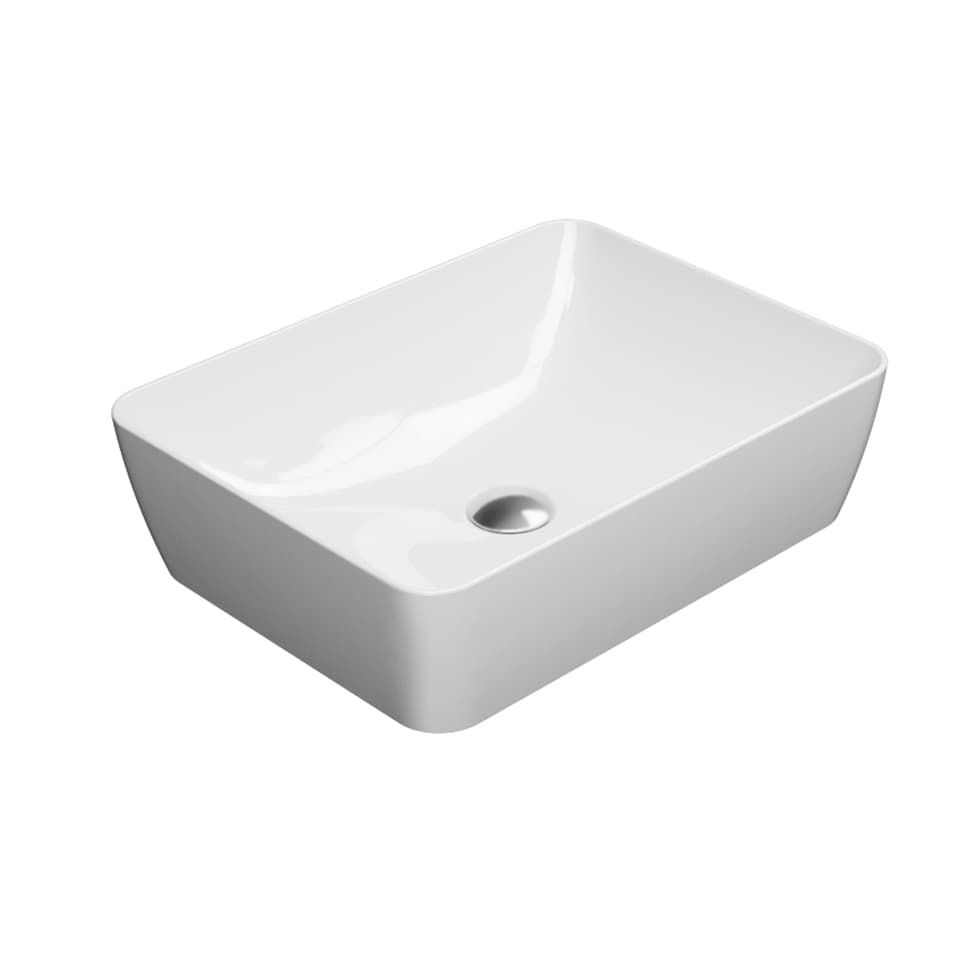 Νιπτήρας επιτραπέζιος GSI Sand 9037-300 Λευκό 50x38