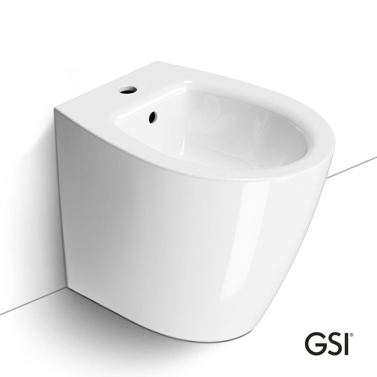Μπιντέ δαπέδου GSI Modo 9862-300 Λευκό 37x52cm