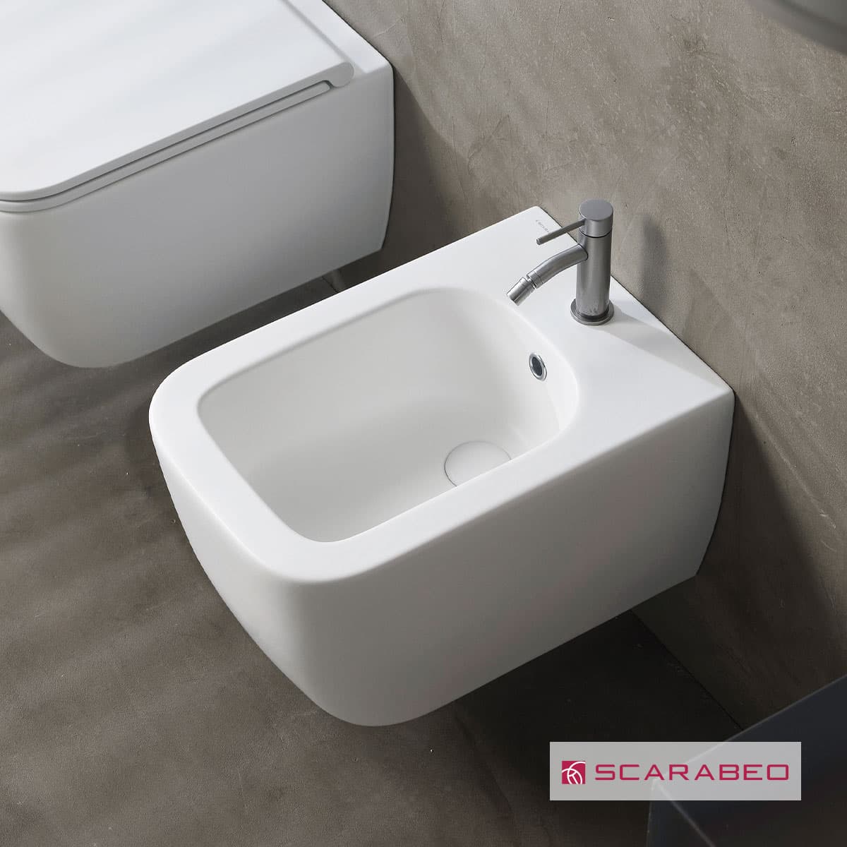 Μπιντέ κρεμαστός Scarabeo Teorema 5127-300 Λευκό 36x52cm