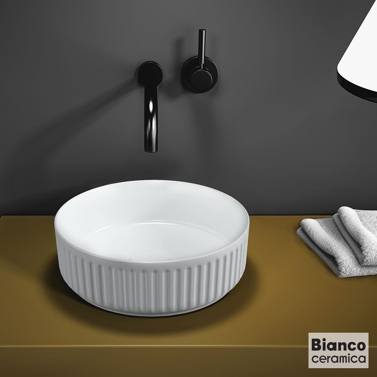 Νιπτήρας επιτραπέζιος Bianco Ceramica Etna-S 33136-300 Λευκό Φ36