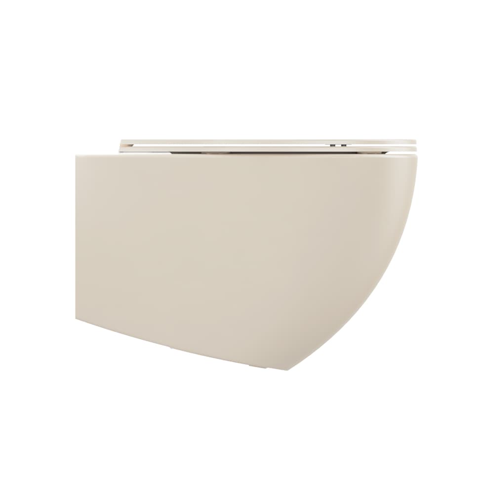 Λεκάνη κρεμαστή rimless με κάλυμμα soft close Bianco Ceramica 381600C-311 Matt Ivory 36,5x53cm