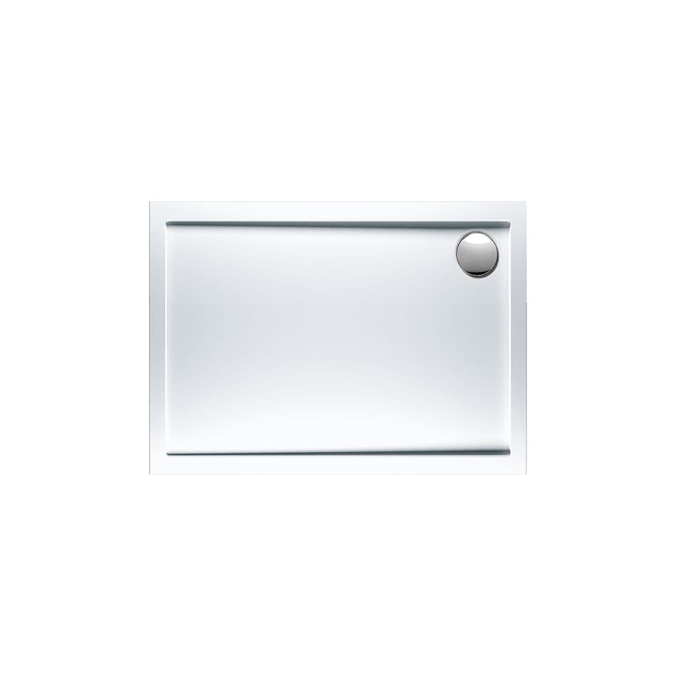 Ντουζιέρα παραλληλόγραμμη Sirene Extra Flat E10070-300 Λευκό 100x70x5cm