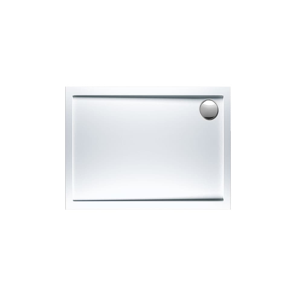 Ντουζιέρα παραλληλόγραμμη Sirene Extra Flat E10080-300 Λευκό 100x80x5cm