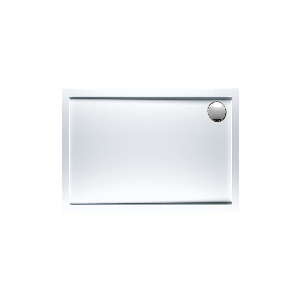 Ντουζιέρα παραλληλόγραμμη Sirene Extra Flat E11080-300 Λευκό 110x80x5cm