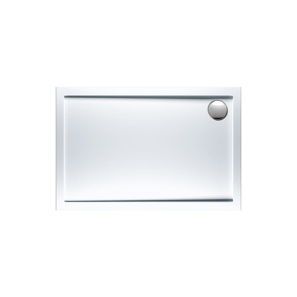 Ντουζιέρα παραλληλόγραμμη Sirene Extra Flat E12080-300 Λευκό 120x80x5cm