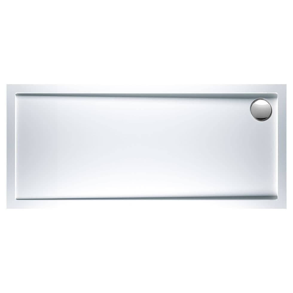Ντουζιέρα παραλληλόγραμμη Sirene Extra Flat E16080-300 Λευκό 160x80x5cm
