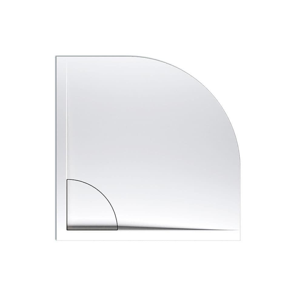 Ντουζιέρα ημικυκλική Sirene Flow FQ8080-300 Λευκό 80x80x5cm
