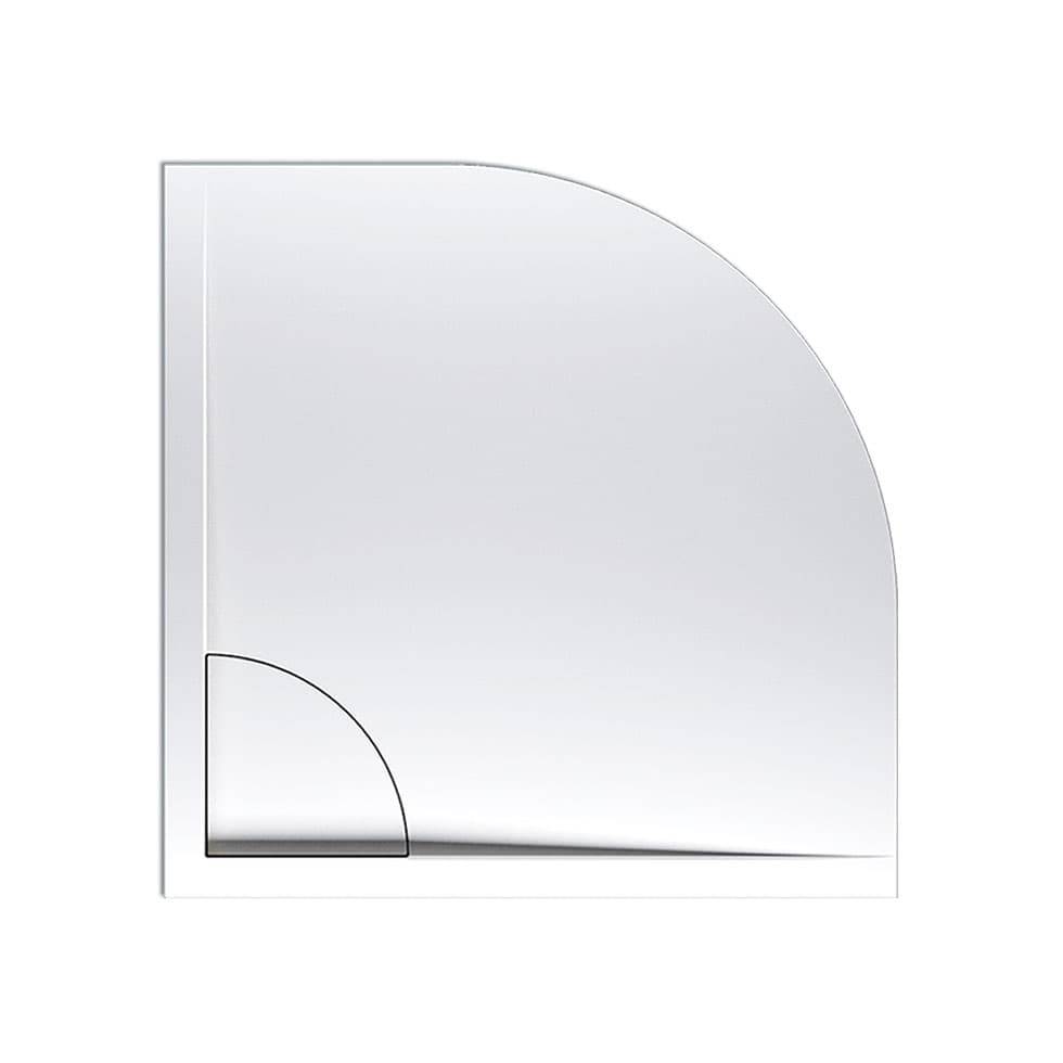 Ντουζιέρα ημικυκλική Sirene Flow FQ9090-300 Λευκό 90x90x5cm