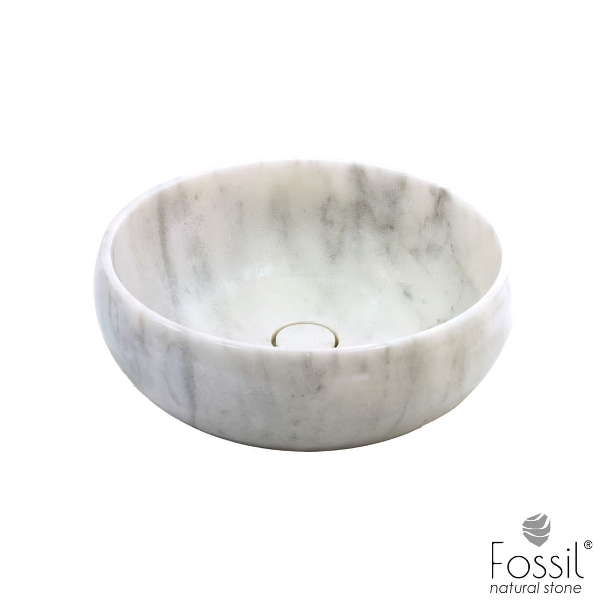 Νιπτήρας επιτραπέζιος Fossil Arlo Marble DB42-300 Carrara Nuovo Φ42