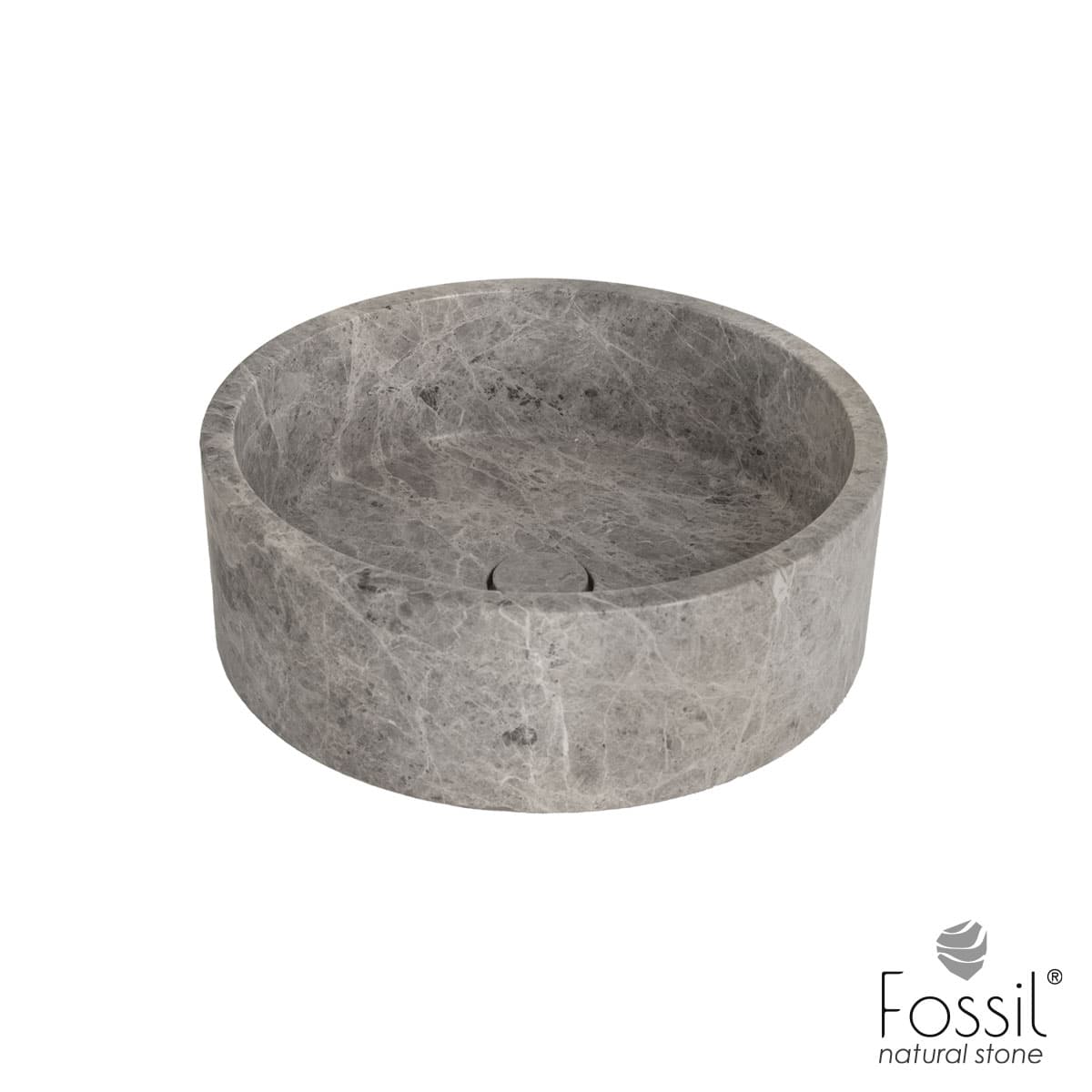 Νιπτήρας επιτραπέζιος Fossil Luno Marble DC42-423 Tundra Grey Φ42