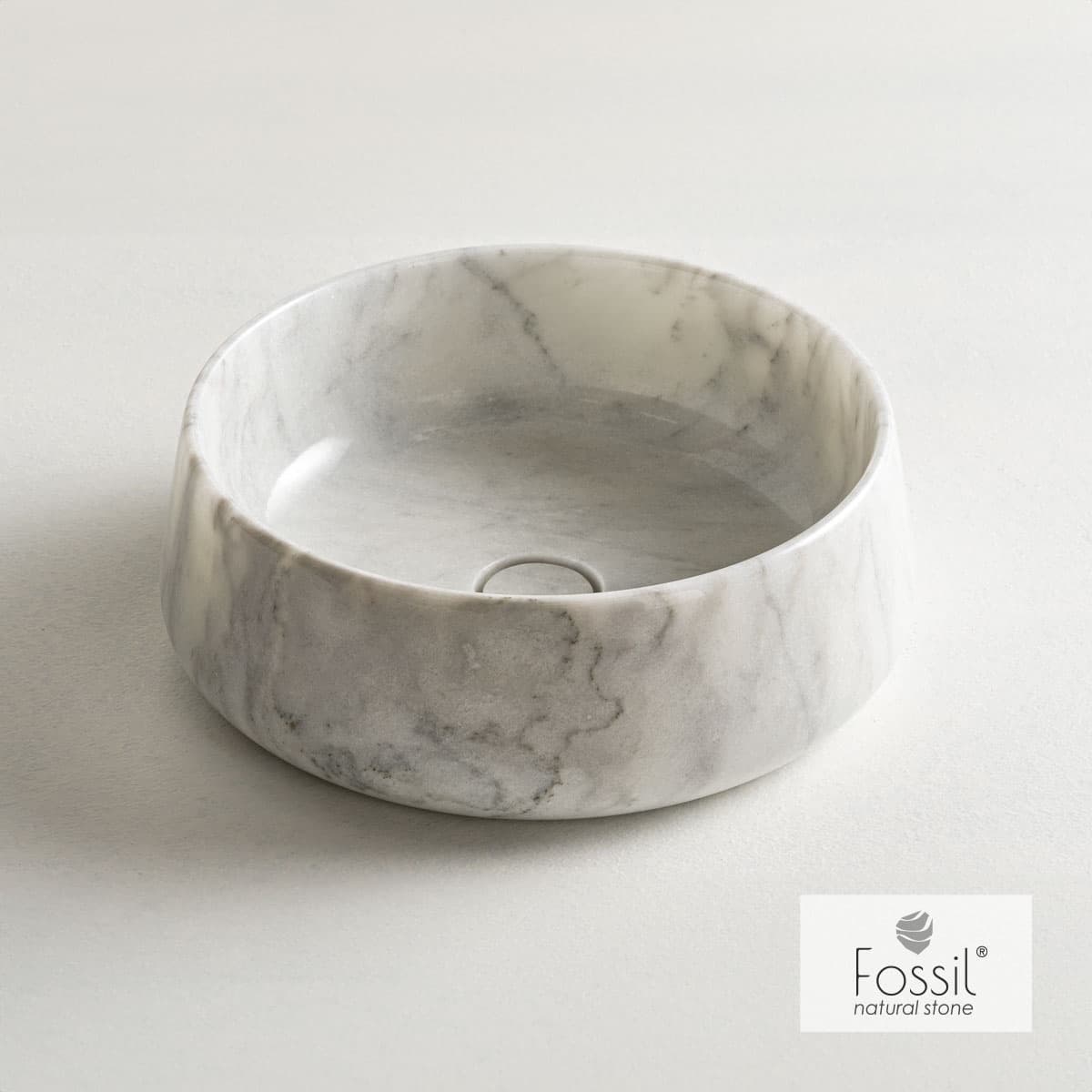 Νιπτήρας επιτραπέζιος Fossil Opus Marble DR42-300 Carrara Nuovo Φ42