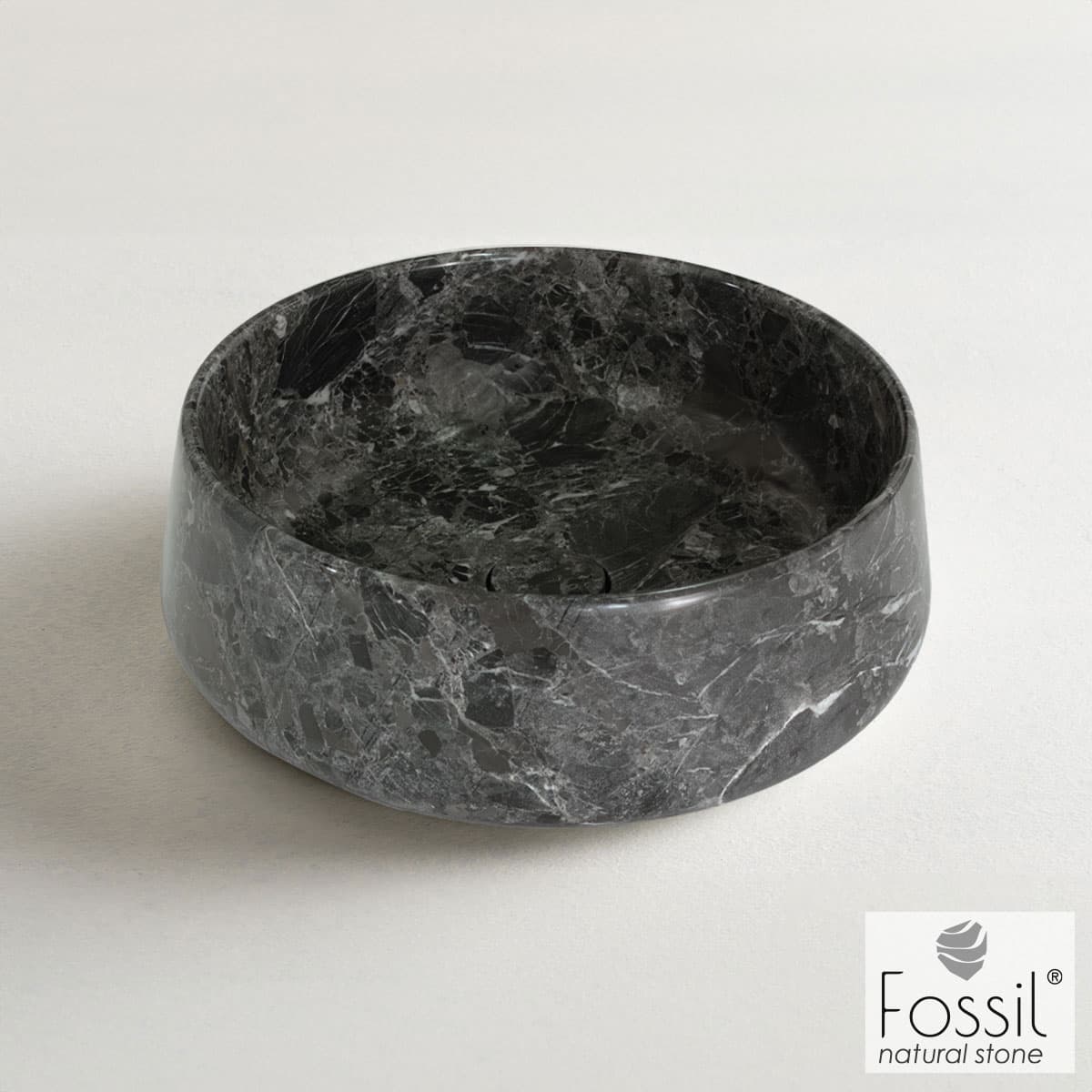 Νιπτήρας επιτραπέζιος Fossil Opus Marble DR42-425 Breccia Grey Φ42