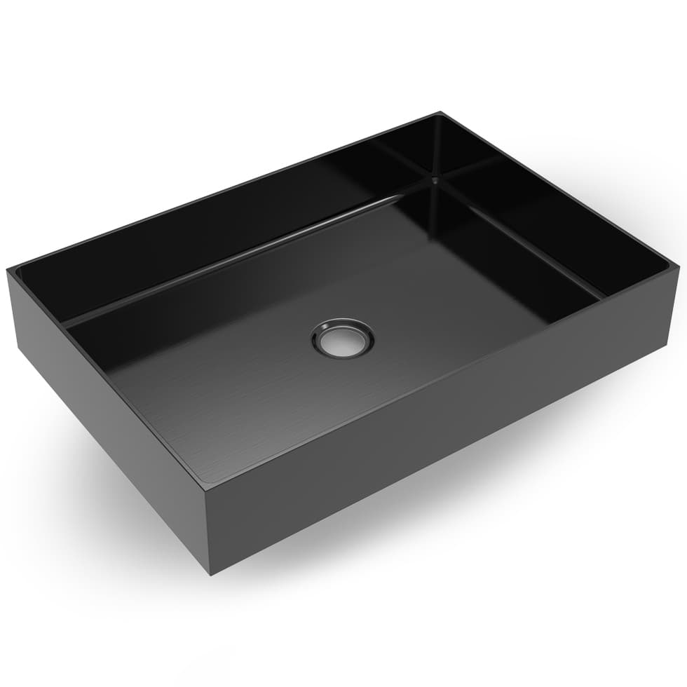 Νιπτήρας επιτραπέζιος Voss Aldo 1255-411 Black Brushed PVD 55x38