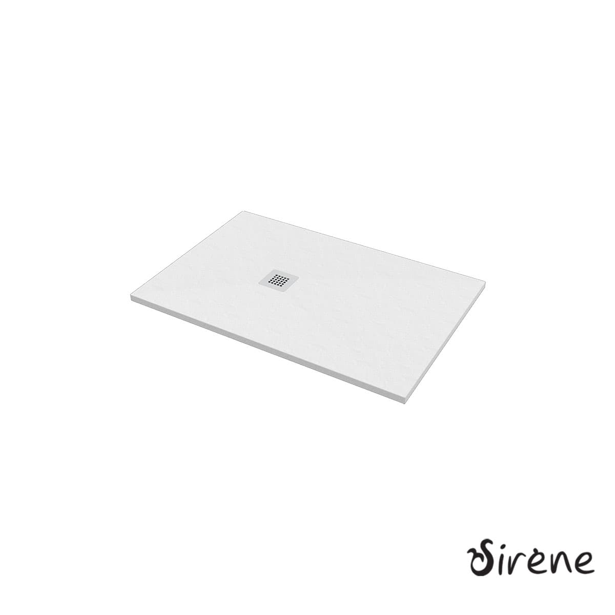 Ντουζιέρα παραλληλόγραμμη Sirene Slate S12080-301 Ματ Λευκό 120x80x2,4cm