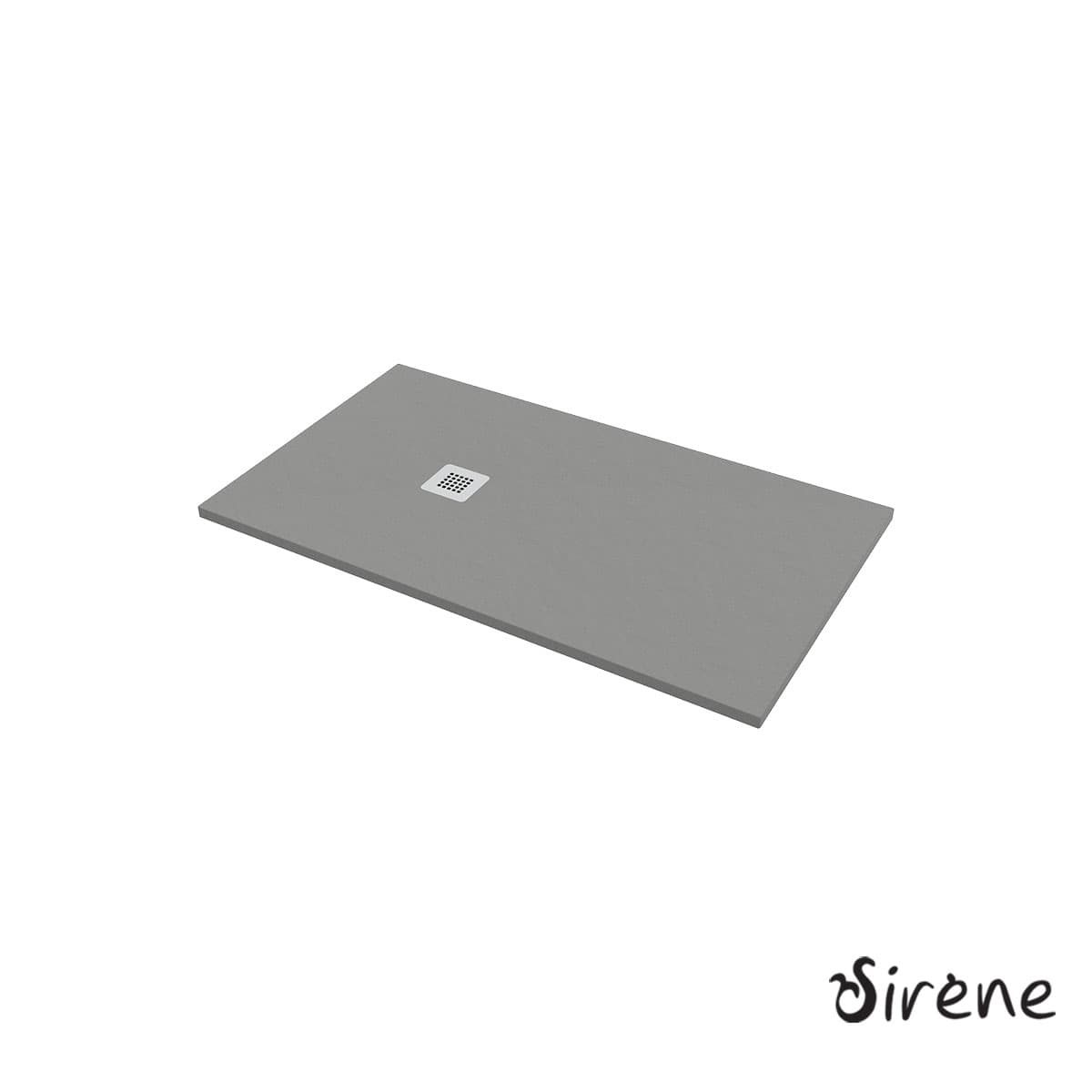 Ντουζιέρα παραλληλόγραμμη Sirene Slate S14080-411 Ματ Γκρι 140x80x2,4cm