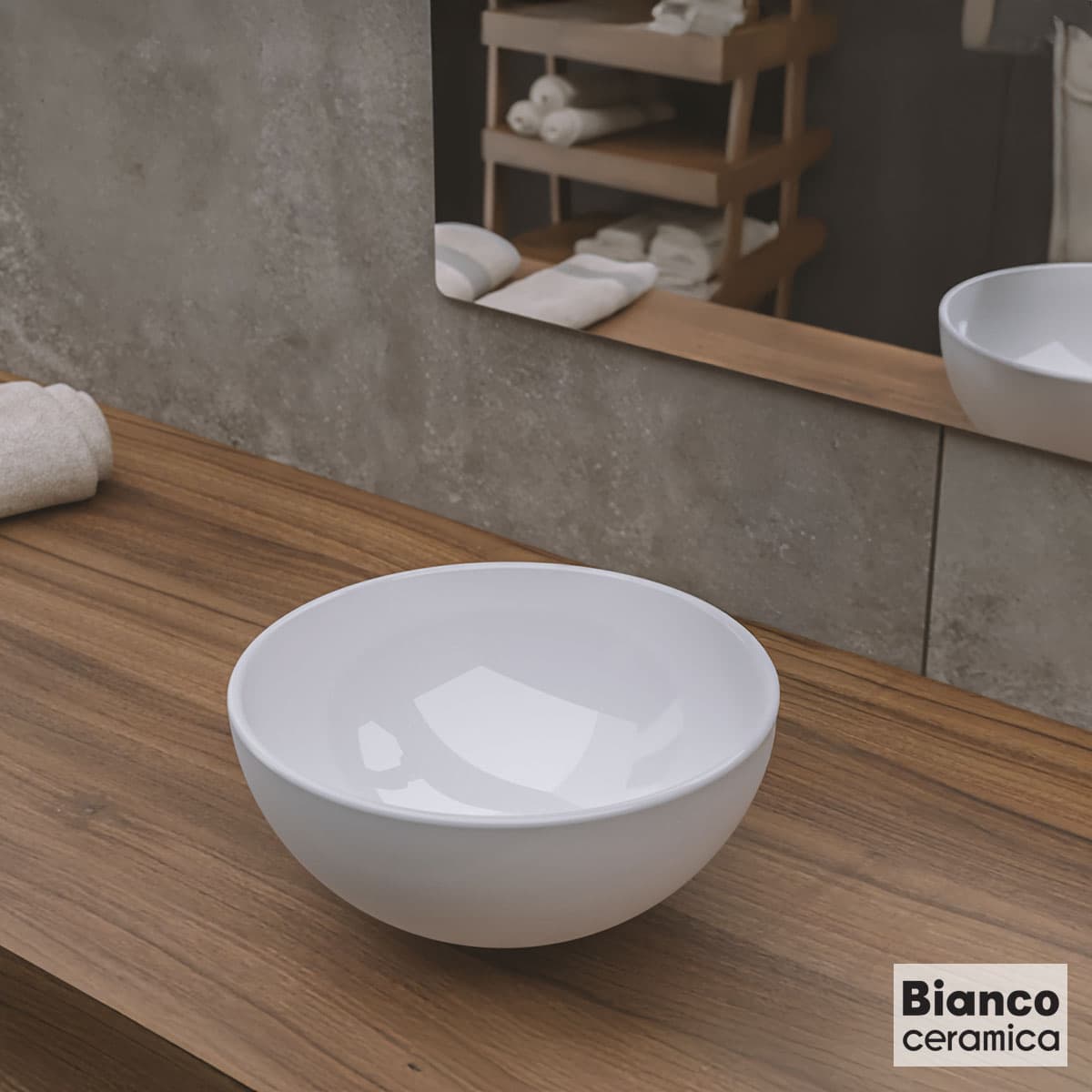 Νιπτήρας επιτραπέζιος Bianco Ceramica Valera 34710-300 Λευκό Φ26