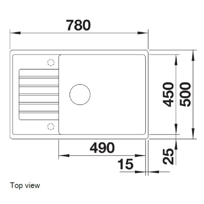 Νεροχύτης κουζίνας γρανιτένιος Blanco Zia XL 6 S Compact 523282 Coffee 78×50 (ένθετος) - 2