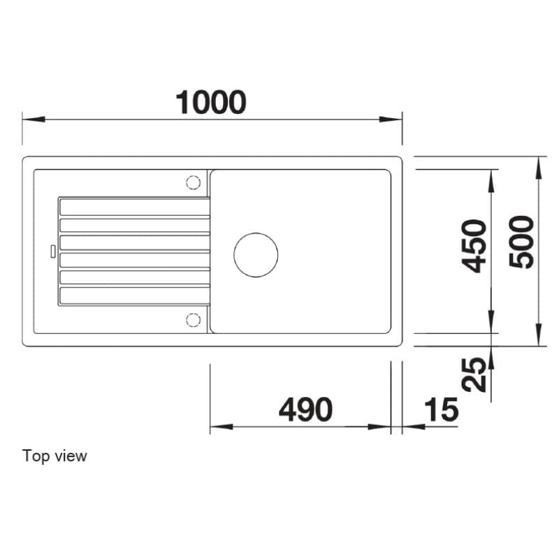 Νεροχύτης κουζίνας γρανιτένιος Blanco Zia XL 6 S 517577 Coffee 100×50 (ένθετος) - 3
