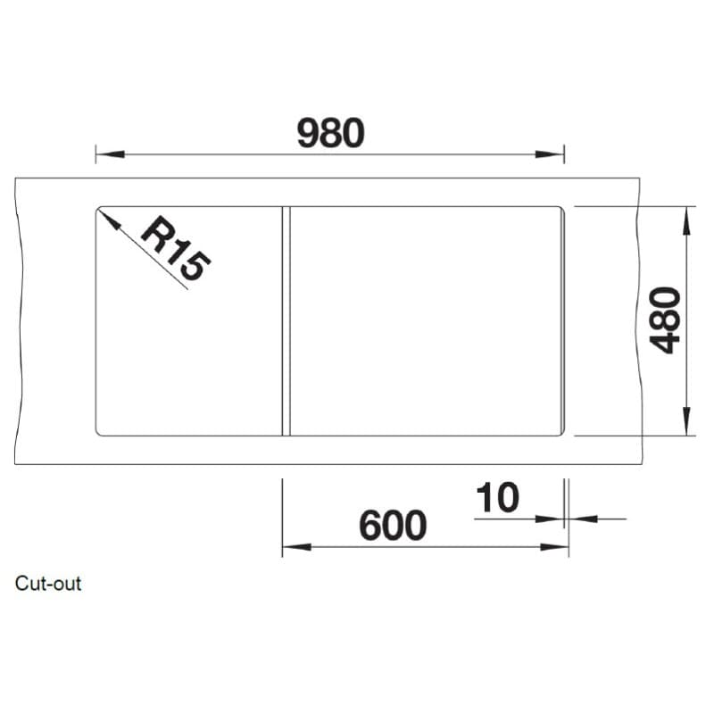 Νεροχύτης κουζίνας γρανιτένιος Blanco Zia XL 6 S 517577 Coffee 100×50 (ένθετος) - 4