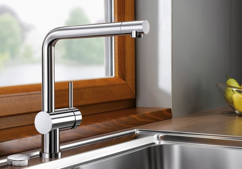 Μπαταρία κουζίνας Blanco Linus-F 514025 Χρώμιο Υ28,4cm - 2